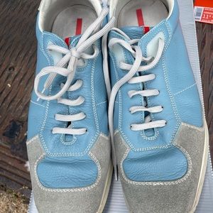 Powder blue And grey Prada !!!!